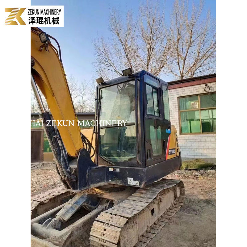 60.7KW Usado Sany 90C Pro Excavator, 2001-4000 horas em boas condições