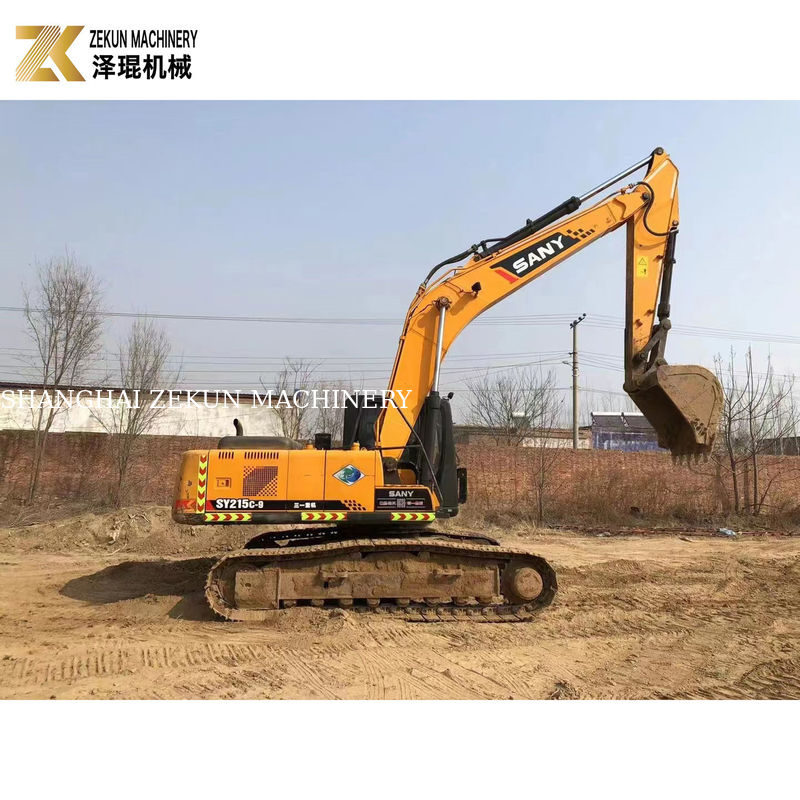 Boa 21 toneladas Usado SY215C-9 Excavadora de longo alcance com 1.2M3 balde