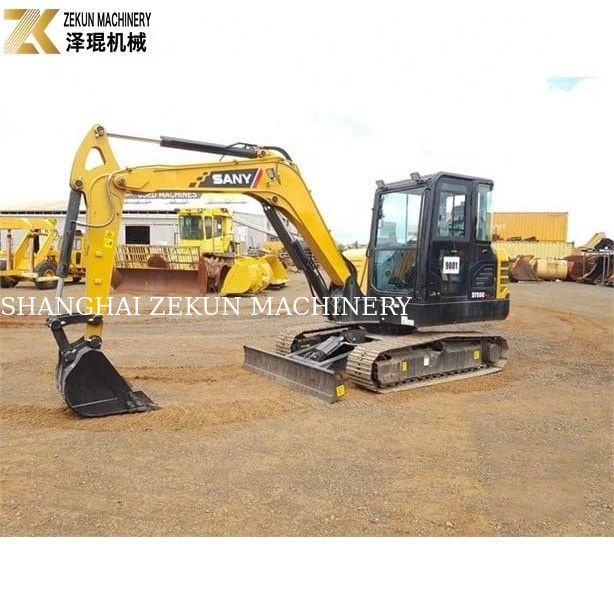 5 toneladas de peso de operação mini-excavadora SY55C Pro By Used Sany Excavator