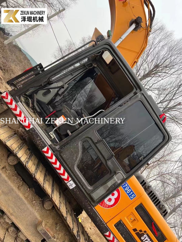 Excavadora Sany SY215C Pro Usada Crawler de tamanho médio com balde de 1,2M3