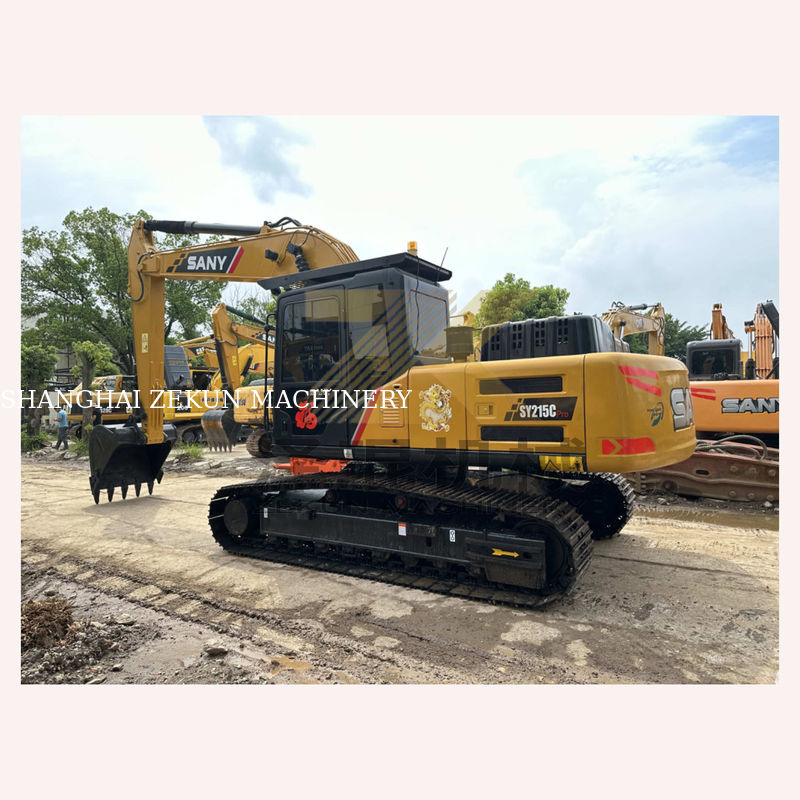 2023 Sany SY215C Pro Crawler Excavator 21 toneladas Excavator pesado com outra bomba hidráulica