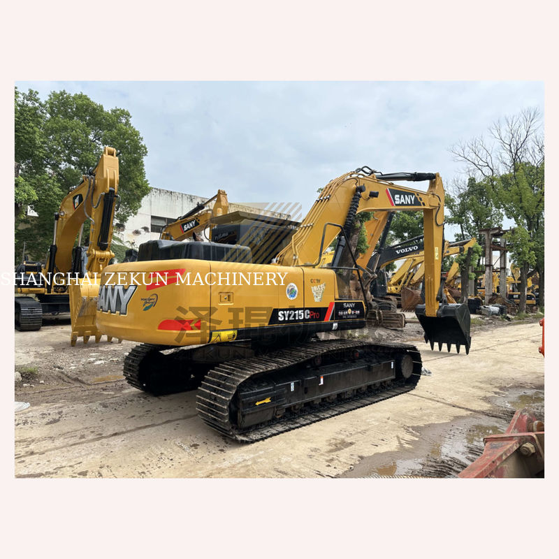 2023 Sany SY215C Pro Crawler Excavator 21 toneladas Excavator pesado com outra bomba hidráulica
