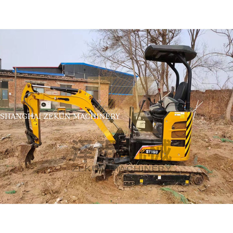 SY18U mini escavadeira de 1,8 toneladas perfeita para espaços pequenos e orçamentos limitados