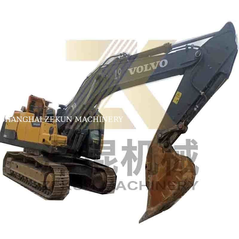 Excavadora Volvo Ec480dl de segunda mão com 4600 horas de trabalho e outro cilindro hidráulico