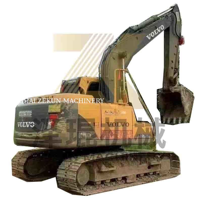 Volvo EC140DL Excavadora usada de 14 toneladas com poucas horas e cilindro hidráulico durável