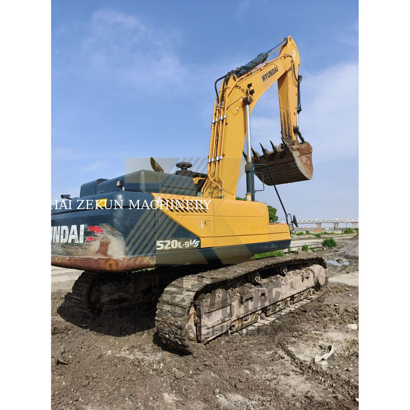 Excelente condição Hyundai R520 Excavator com 3M3 capacidade de balde e 266KW de potência no mercado quente