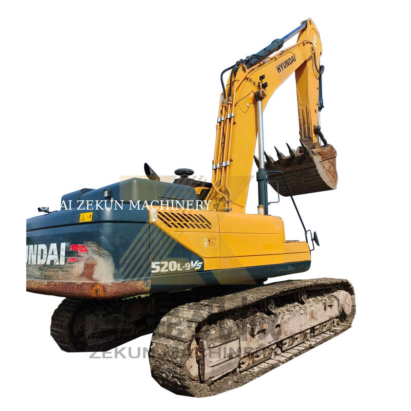 Excavadora usada Hyundai 520-9VS de 52 toneladas com motor Cummins e bomba original