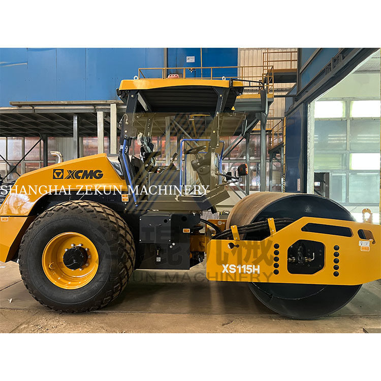 11 toneladas XCMG XS115H Road Roller Índia fase IV Equipamento de construção rodoviária