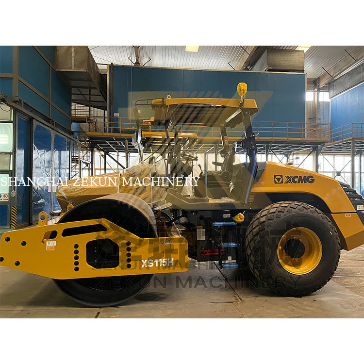 11 toneladas XCMG XS115H Road Roller Índia fase IV Equipamento de construção rodoviária