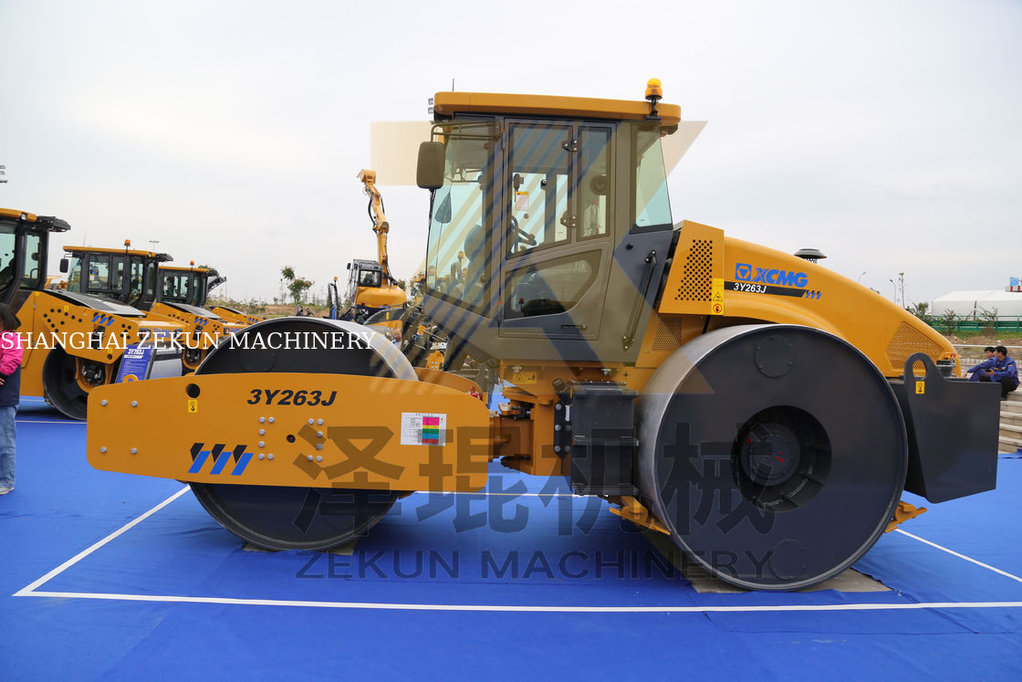 23 toneladas XCMG 3Y263J Static Three Drum Roller China Fase III Equipamento
