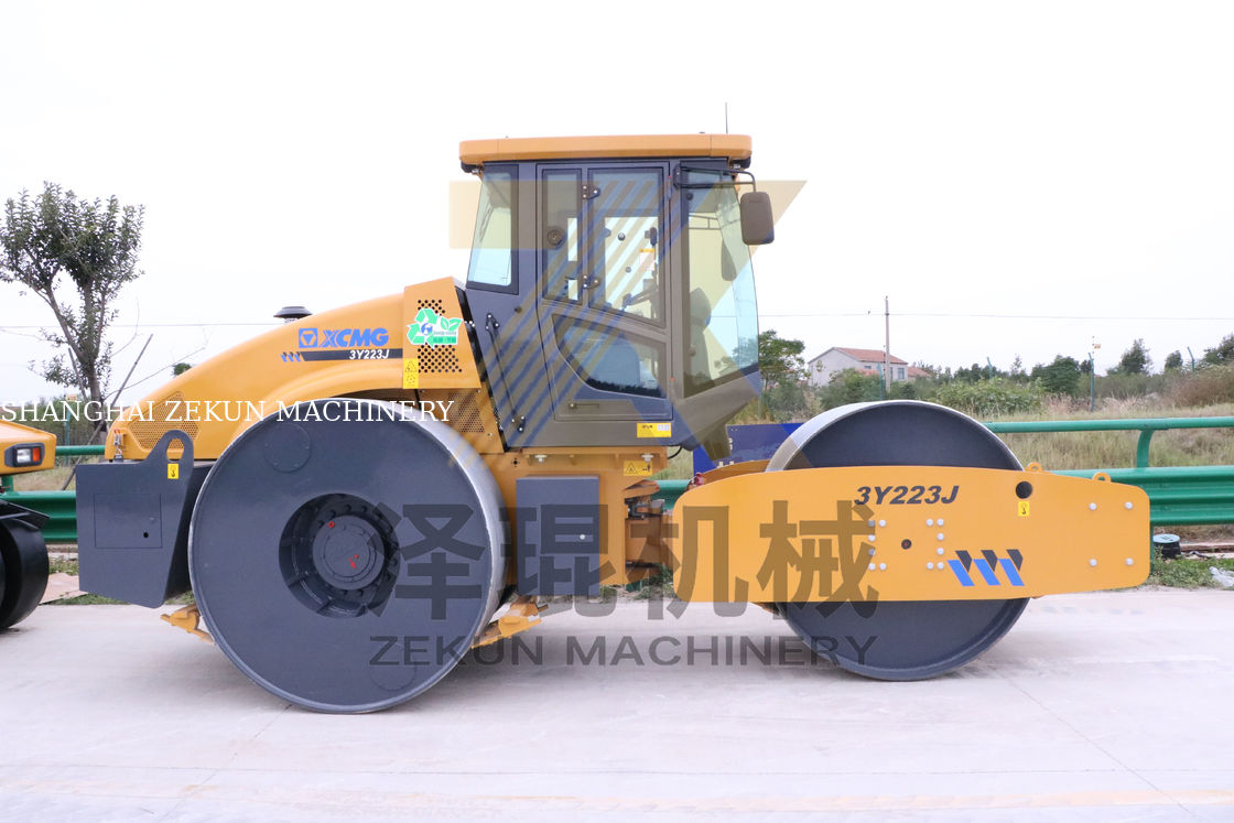23 toneladas XCMG 3Y263J Static Three Drum Roller China Fase III Equipamento