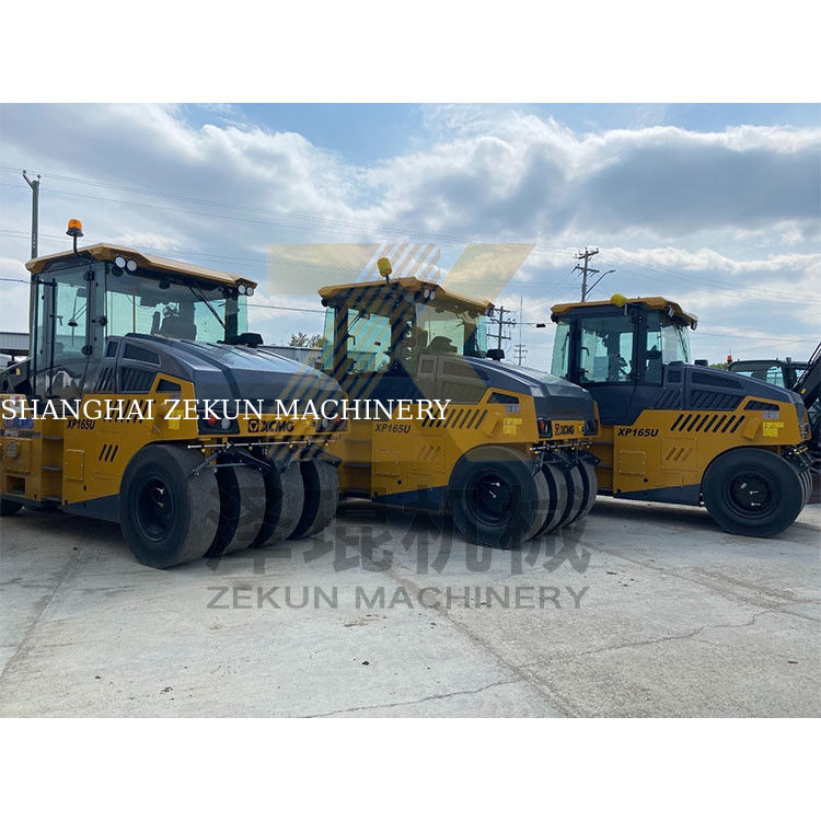 16 toneladas XCMG XP165S Roller de pneus UE Fase III Equipamento de construção rodoviária