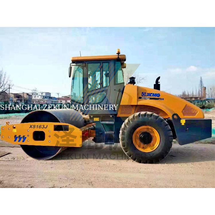 16 toneladas XCMG XS163J Roller de vibração de tambor único China Fase II