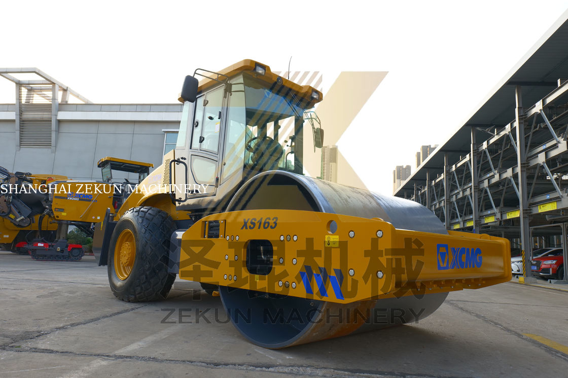 16 toneladas XCMG XS163 Vibratory Roller China Fase II Equipamento