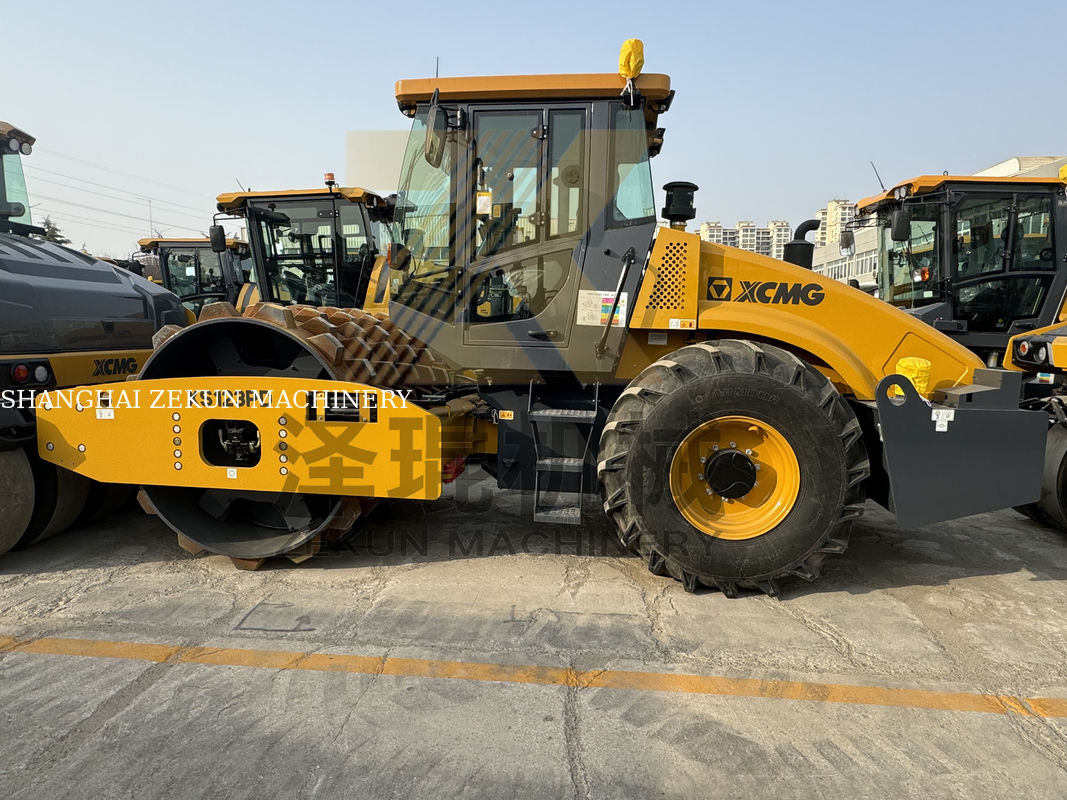 12 toneladas XCMG XS123 Full Hydraulic Roller EU Fase V Equipamento rodoviário