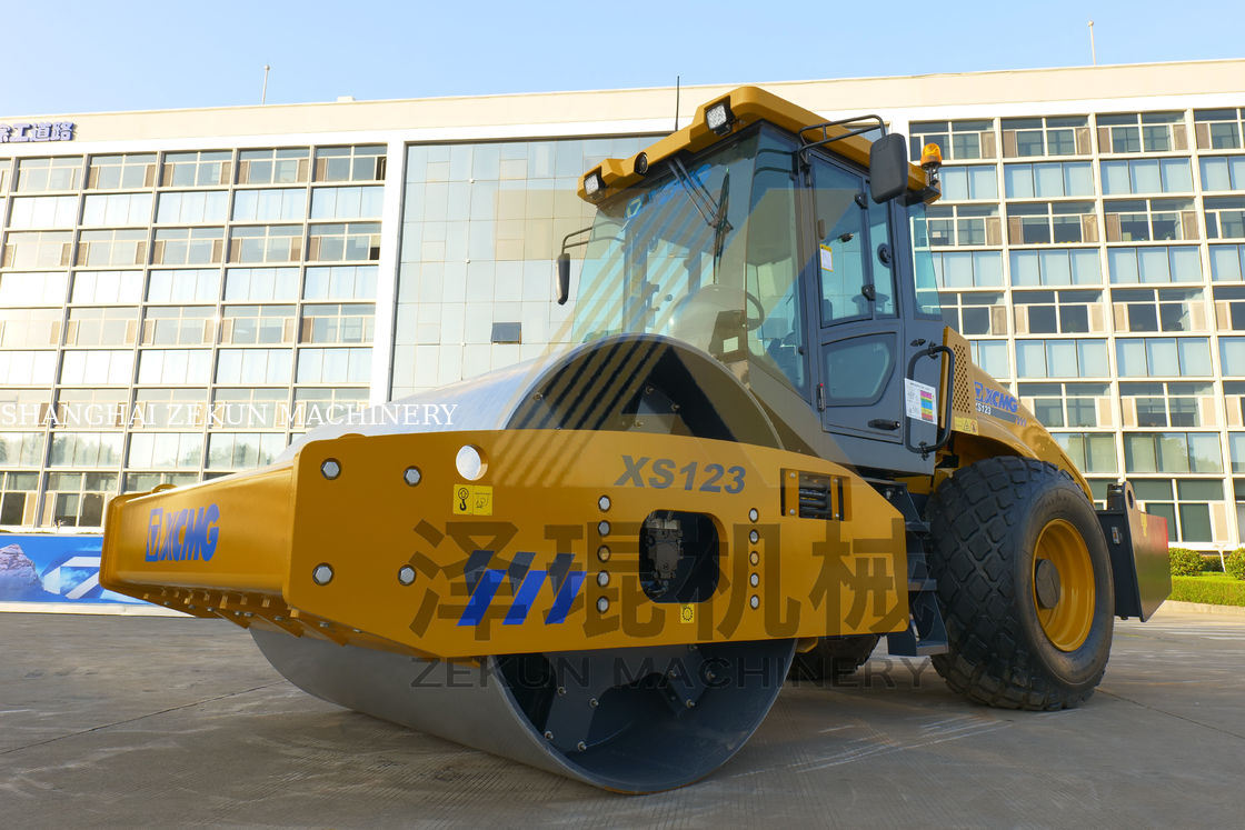 12 toneladas XCMG XS123 Full Hydraulic Roller EU Fase V Equipamento rodoviário