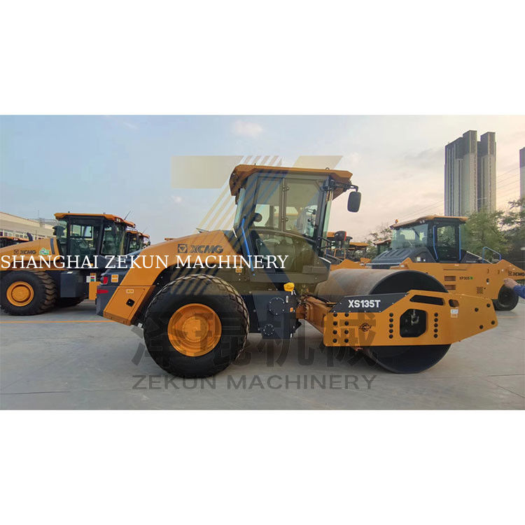 13 toneladas XCMG XS135T Full Hydraulic Drum Roller EU Fase V Equipamento