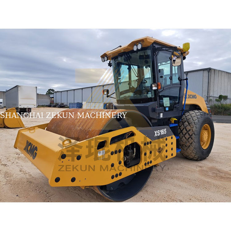 16 toneladas XCMG XS165 Full Hydraulic Single Drum Roller EU Fase V