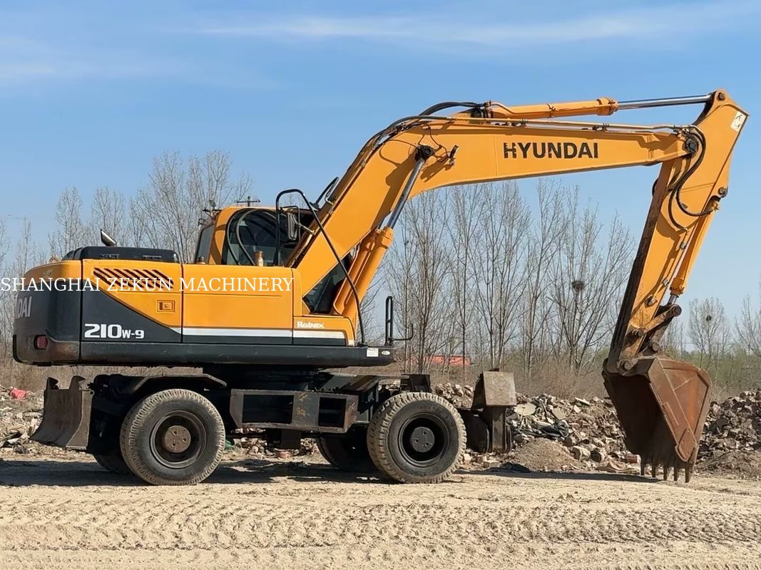 2014 Hyundai R210W-9 21 toneladas Roda Excavator Perfeito para Projetos de Construção