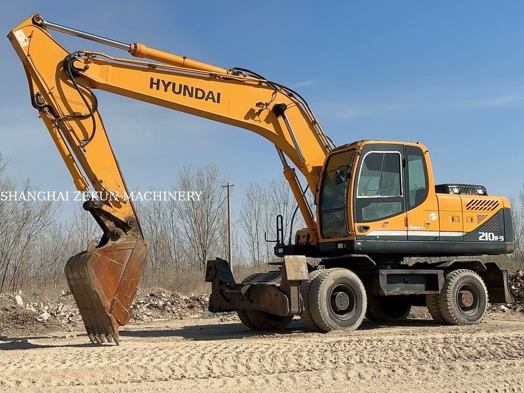 2014 Hyundai R210W-9 21 toneladas Roda Excavator Perfeito para Projetos de Construção