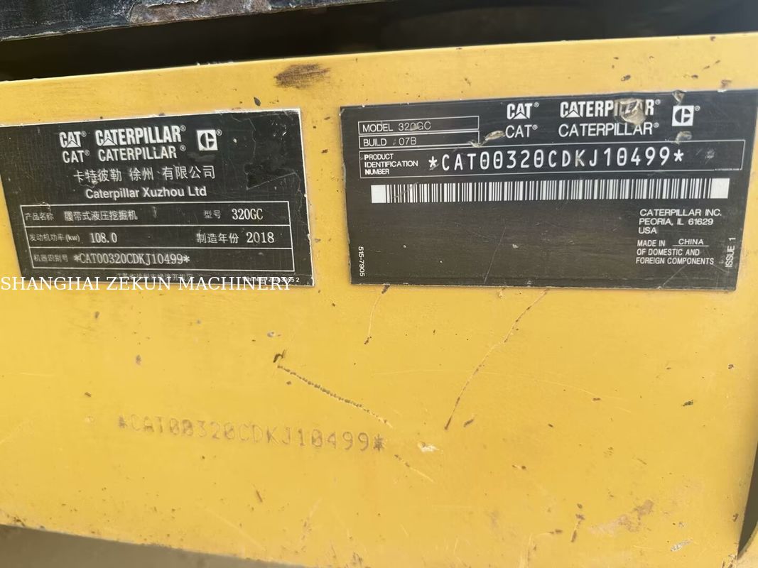 2018 Cat 320GC Excavadora 4300H Condição original para operações de construção suaves