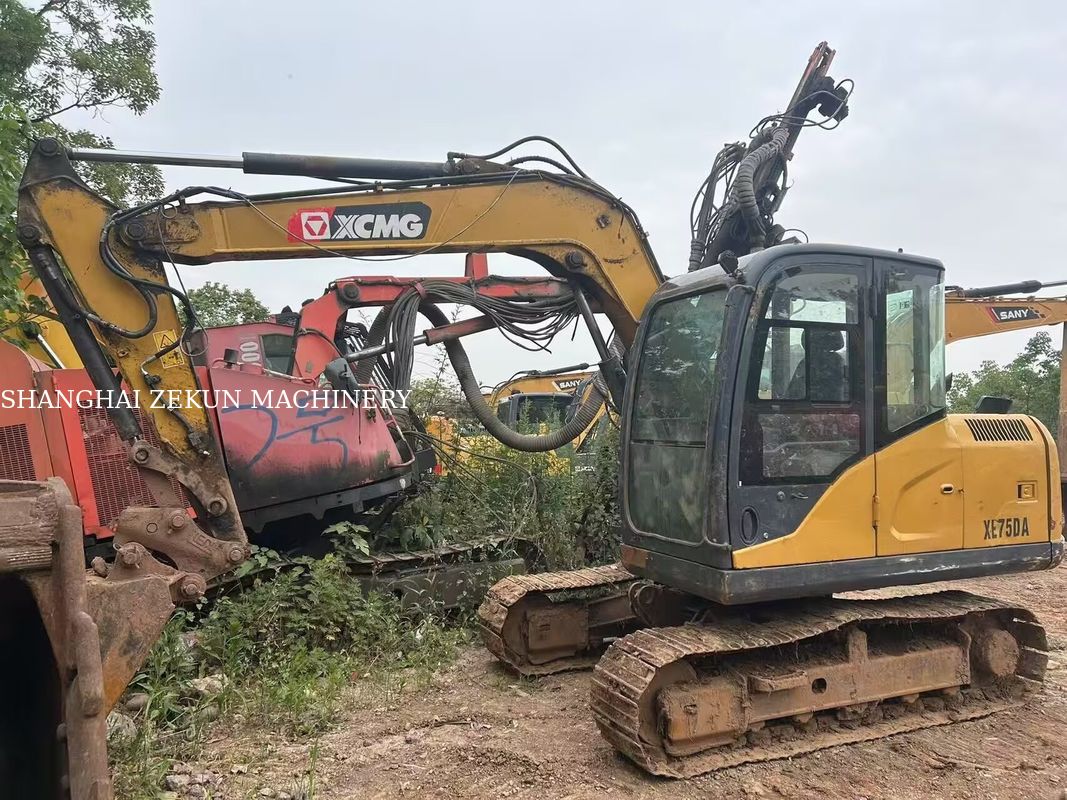 2021 XCMG XE75DA Excavadora de rastreador hidráulico de classe 7,5 toneladas com aparelhos de quebra e agarrador