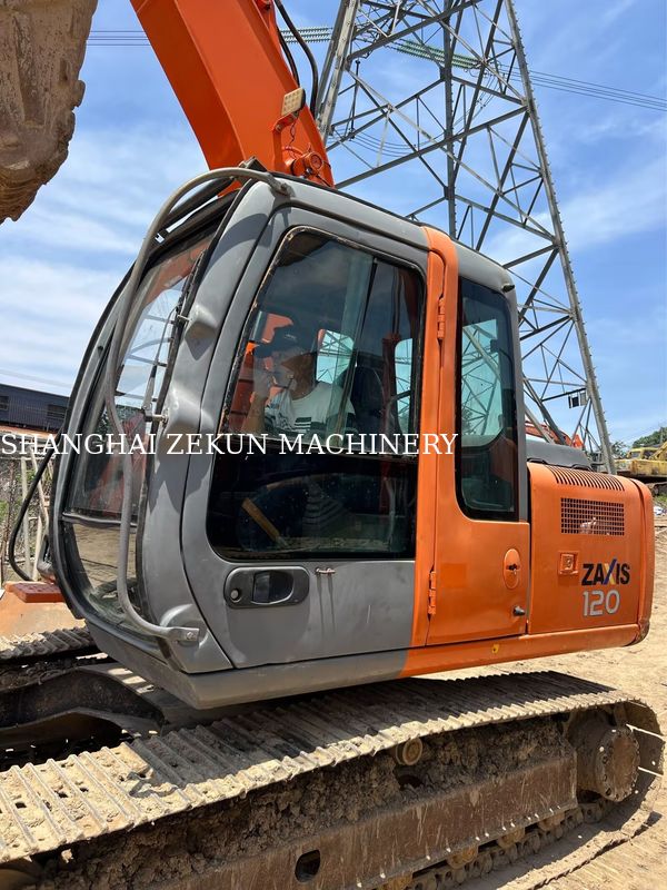 Excavadora Hitachi ZX120-6 14165hs para necessidades de negócios Capacidade do tanque de combustível 240 L Pressão hidráulica 34,3 MPa