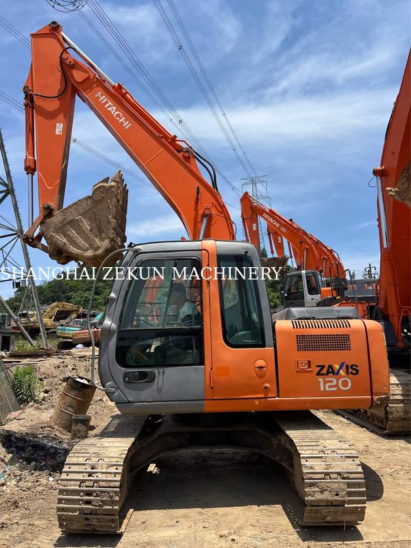 Excavadora Hitachi ZX120-6 14165hs para necessidades de negócios Capacidade do tanque de combustível 240 L Pressão hidráulica 34,3 MPa