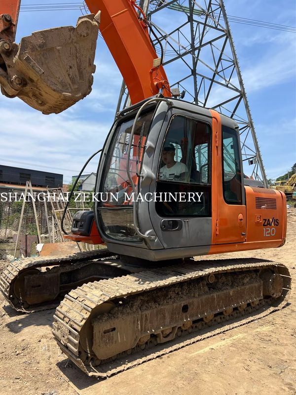 Excavadora Hitachi ZX120-6 14165hs para necessidades de negócios Capacidade do tanque de combustível 240 L Pressão hidráulica 34,3 MPa
