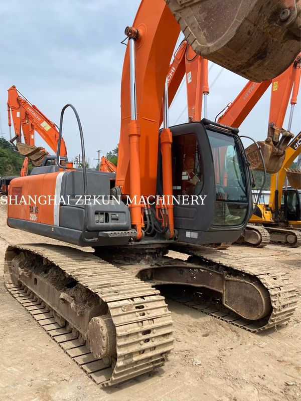 Escavadeira Hitachi ZX200-3G Usada Com 11050hrs Comprimento do Braço 2,94 M Comprimento da Lança 5,7 M